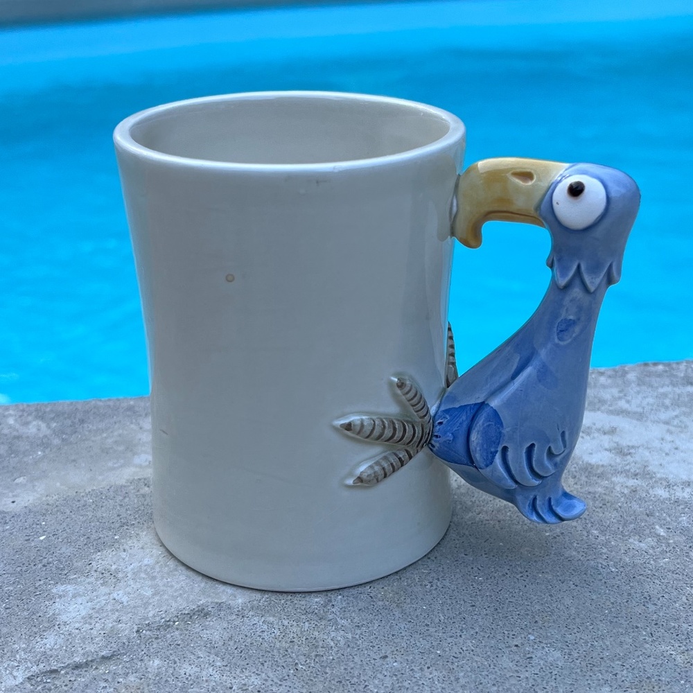Vintage Fitz and Floyd Bird In Hand Mug - Picture 1 of 11